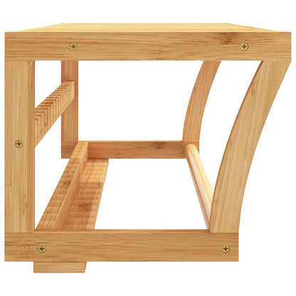 vidaXL Towel Shelf Wall-mounted 60x25x20 cm Bamboo