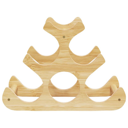vidaXL Wine Rack for 6 Bottles 35x18x25.5 cm Bamboo