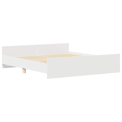 vidaXL Bed Frame without Mattress White 200x200 cm