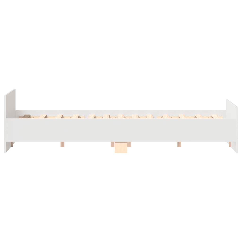 vidaXL Bed Frame without Mattress White 200x200 cm