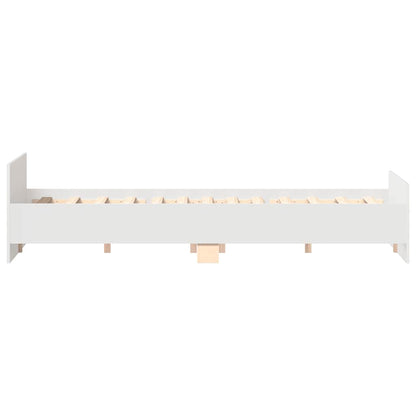 vidaXL Bed Frame without Mattress White 200x200 cm