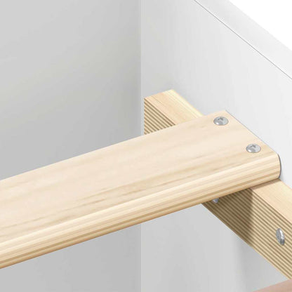 vidaXL Bed Frame without Mattress White 200x200 cm