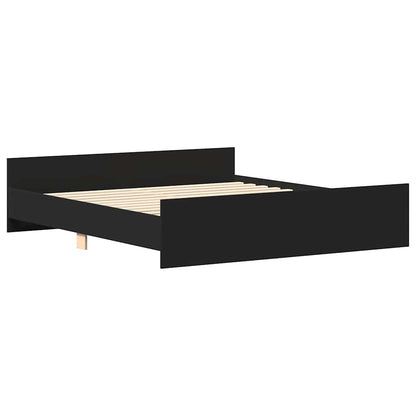 vidaXL Bed Frame without Mattress Black 200x200 cm