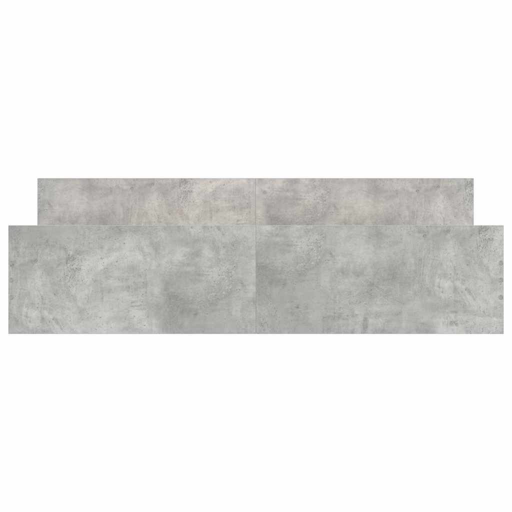 vidaXL Bed Frame without Mattress Concrete Grey 200x200 cm