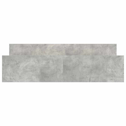 vidaXL Bed Frame without Mattress Concrete Grey 200x200 cm