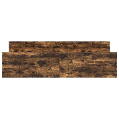 vidaXL Bed Frame without Mattress Smoked Oak 200x200 cm