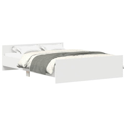 vidaXL Bed Frame without Mattress White 120x200 cm