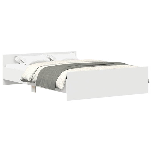 vidaXL Bed Frame without Mattress White 120x200 cm
