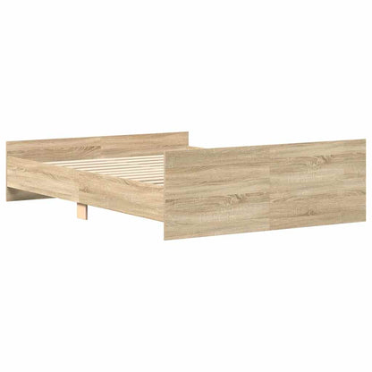 vidaXL Bed Frame without Mattress Sonoma Oak 120x200 cm