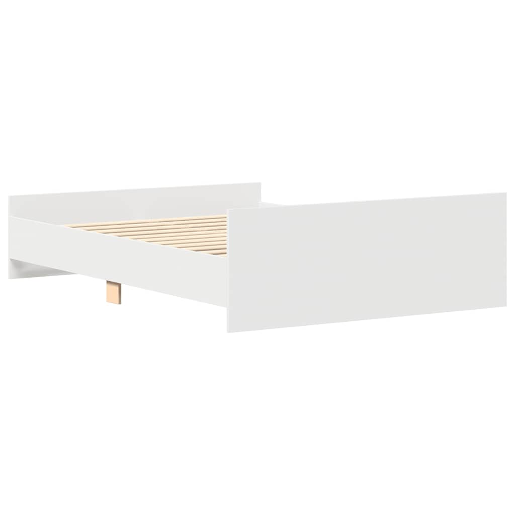vidaXL Bed Frame without Mattress White 140x200 cm