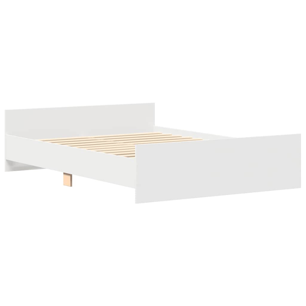 vidaXL Bed Frame without Mattress White 150x200 cm