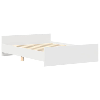 vidaXL Bed Frame without Mattress White 150x200 cm