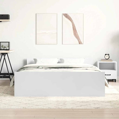vidaXL Bed Frame without Mattress White 150x200 cm