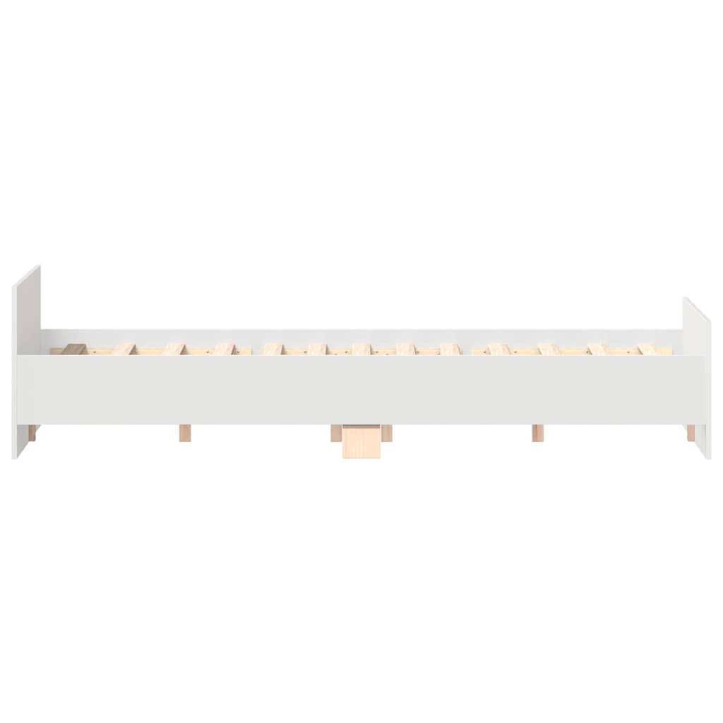 vidaXL Bed Frame without Mattress White 150x200 cm