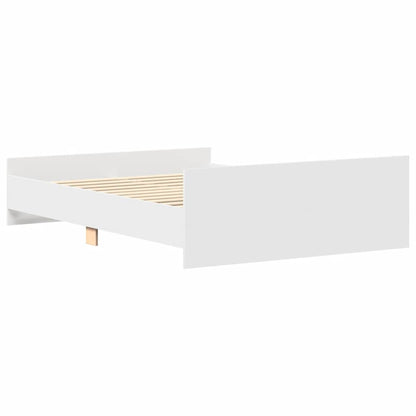 vidaXL Bed Frame without Mattress White 150x200 cm