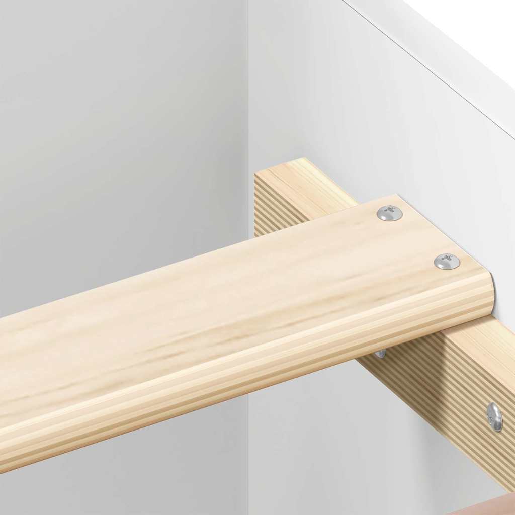 vidaXL Bed Frame without Mattress White 150x200 cm