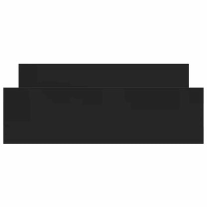 vidaXL Bed Frame without Mattress Black 150x200 cm King Size