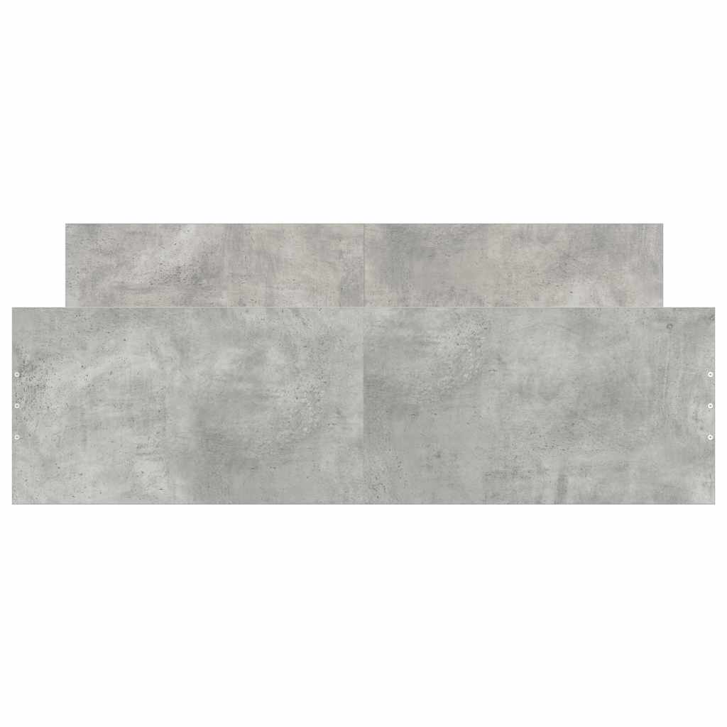 vidaXL Bed Frame without Mattress Concrete Grey 150x200 cm