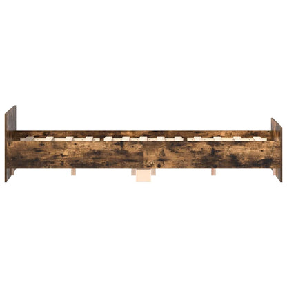 vidaXL Bed Frame without Mattress Smoked Oak 150x200 cm King Size