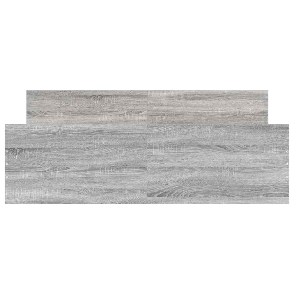 vidaXL Bed Frame without Mattress Grey Sonoma 150x200 cm
