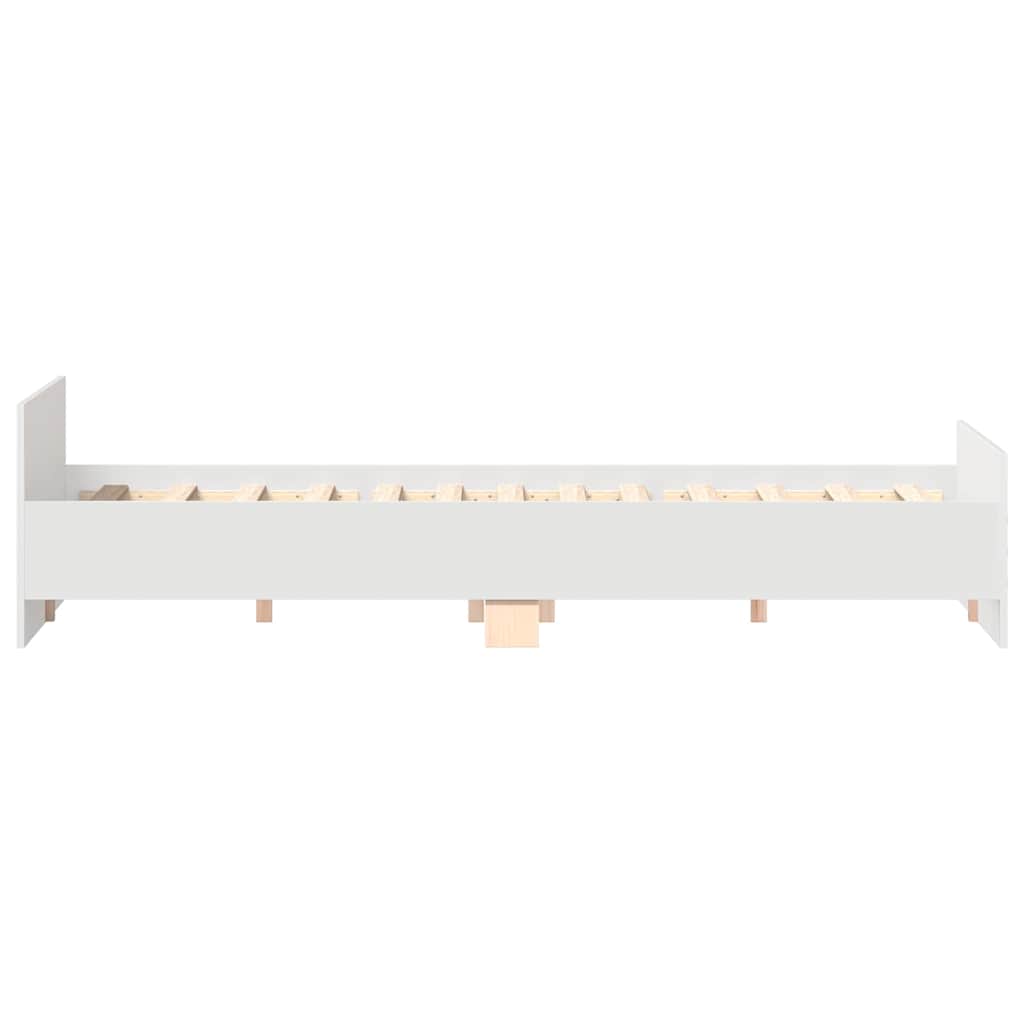 vidaXL Bed Frame without Mattress White 160x200 cm
