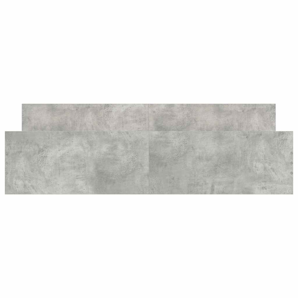 vidaXL Bed Frame without Mattress Concrete Grey 160x200 cm