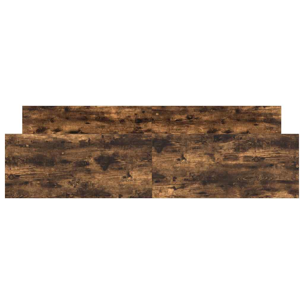 vidaXL Bed Frame without Mattress Smoked Oak 160x200 cm