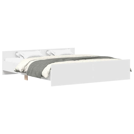 vidaXL Bed Frame without Mattress White 180x200 cm