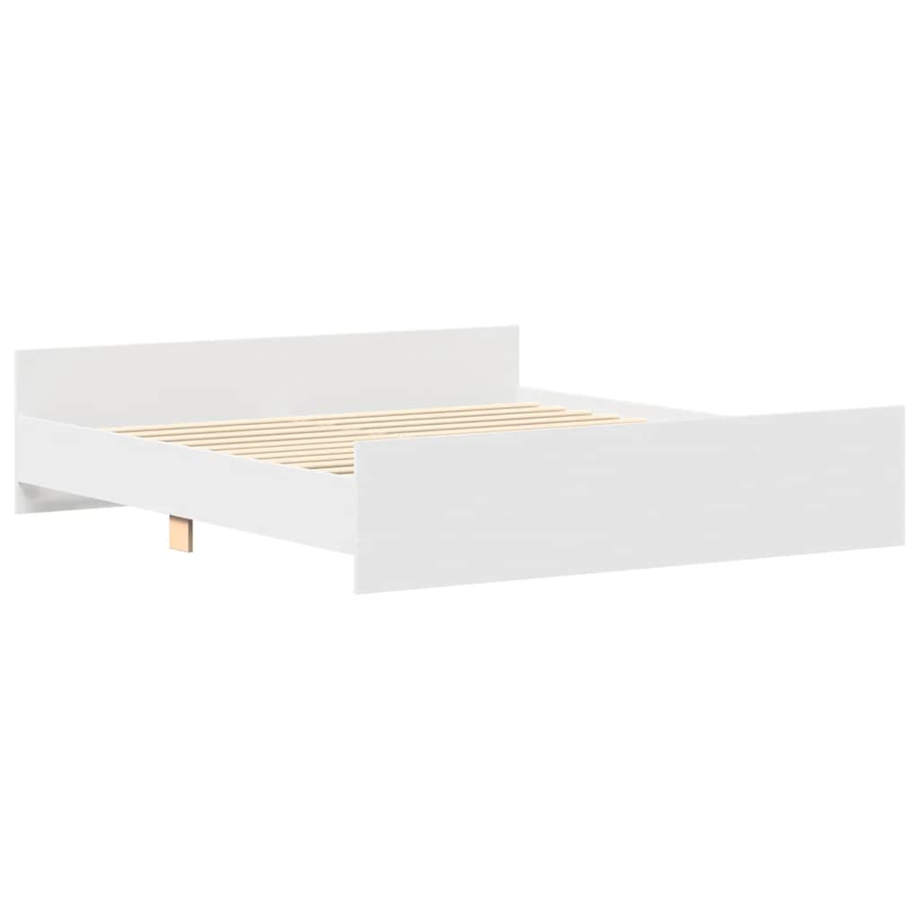 vidaXL Bed Frame without Mattress White 180x200 cm