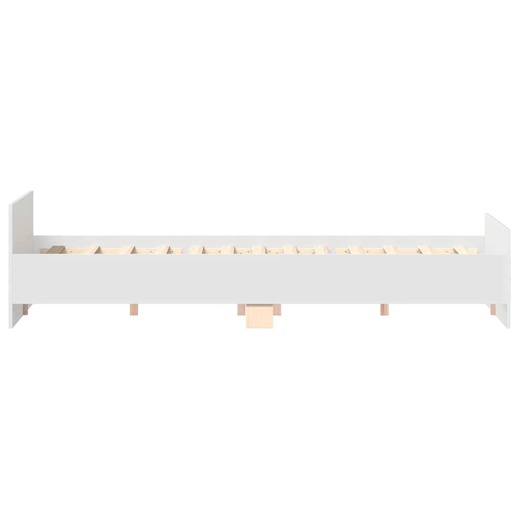 vidaXL Bed Frame without Mattress White 180x200 cm