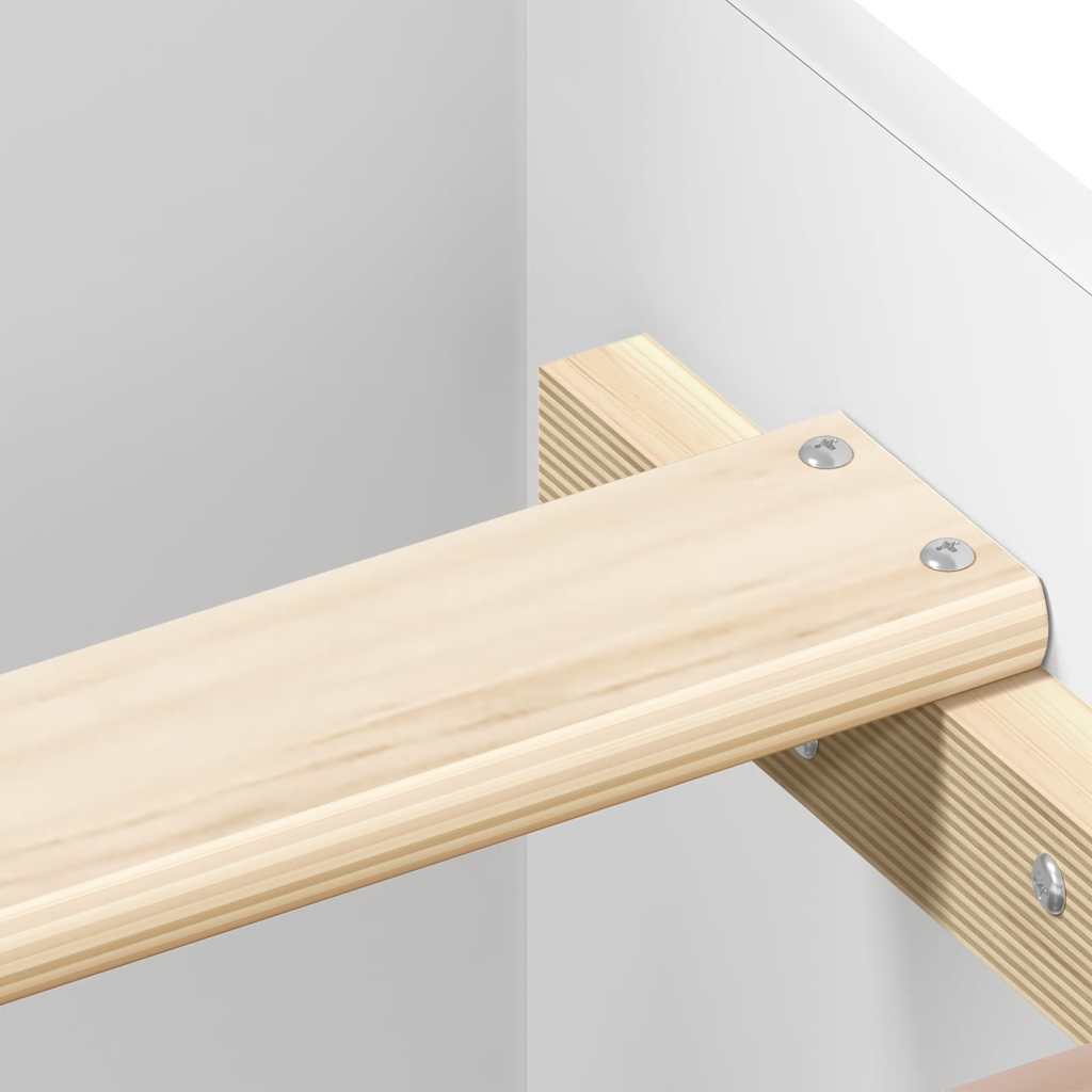 vidaXL Bed Frame without Mattress White 180x200 cm