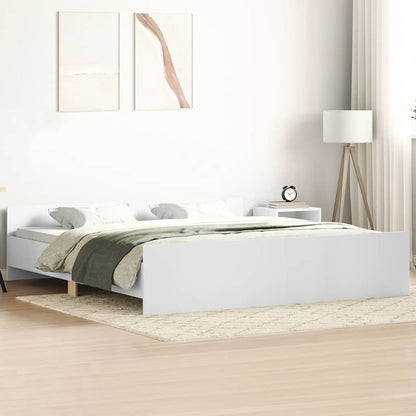 vidaXL Bed Frame without Mattress White 180x200 cm