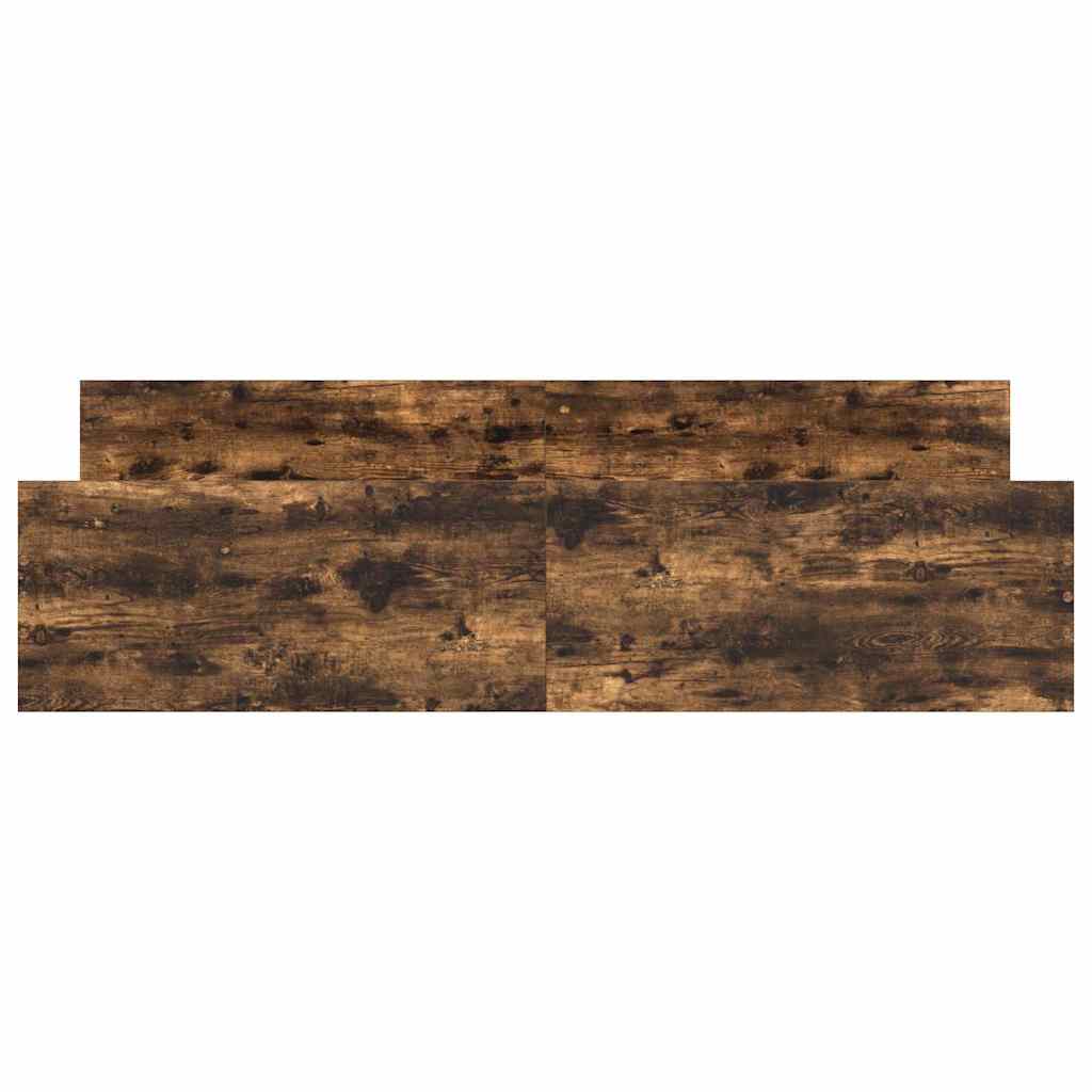 vidaXL Bed Frame without Mattress Smoked Oak 180x200 cm Super King