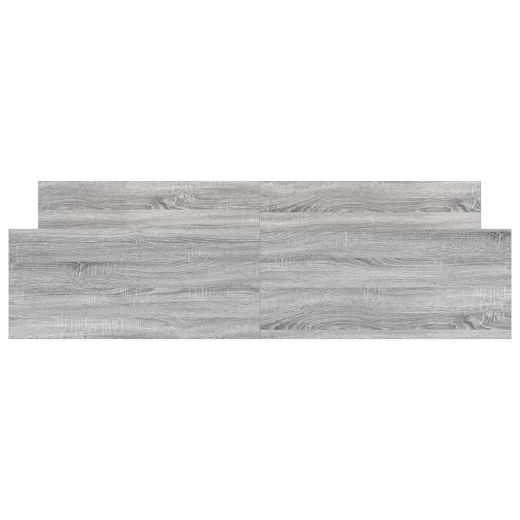 vidaXL Bed Frame without Mattress Grey Sonoma 180x200 cm Super King