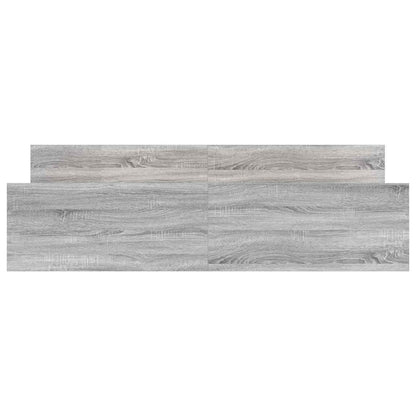 vidaXL Bed Frame without Mattress Grey Sonoma 180x200 cm Super King