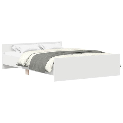 vidaXL Bed Frame without Mattress White 120x190 cm