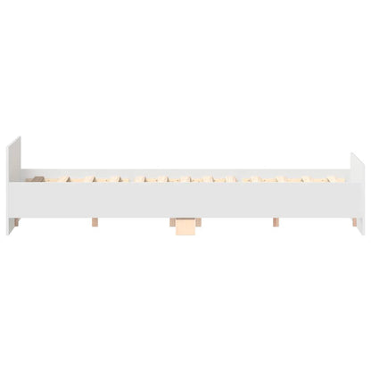 vidaXL Bed Frame without Mattress White 120x190 cm