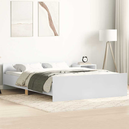 vidaXL Bed Frame without Mattress White 120x190 cm