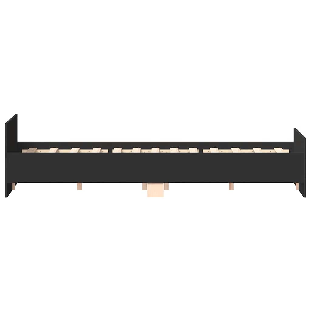 vidaXL Bed Frame without Mattress Black 120x190 cm