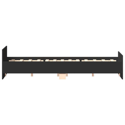 vidaXL Bed Frame without Mattress Black 120x190 cm