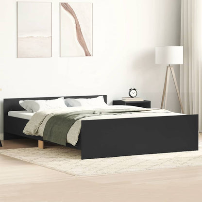 vidaXL Bed Frame without Mattress Black 120x190 cm