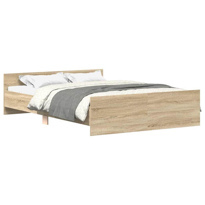 vidaXL Bed Frame without Mattress Concrete Grey 120x190 cm Small Double
