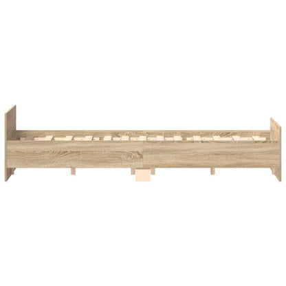 vidaXL Bed Frame without Mattress Concrete Grey 120x190 cm Small Double