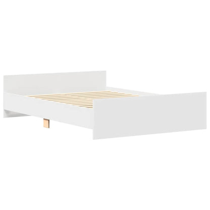 vidaXL Bed Frame without Mattress White 140x190 cm