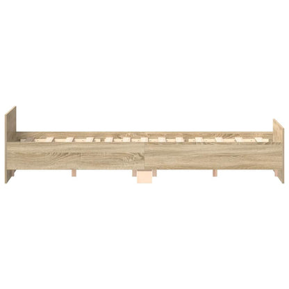vidaXL Bed Frame without Mattress Sonoma Oak 140x190 cm