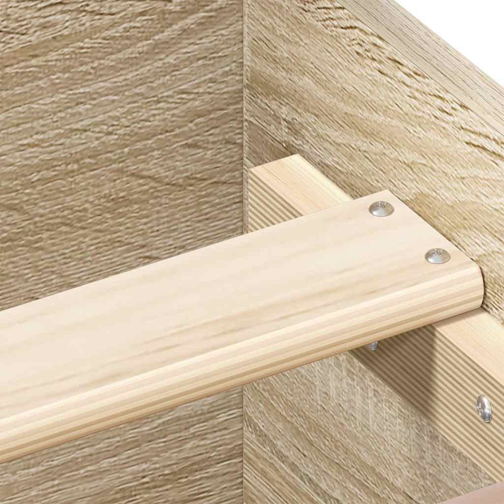 vidaXL Bed Frame without Mattress Sonoma Oak 140x190 cm