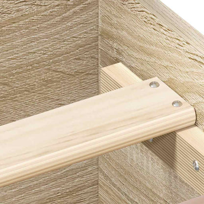 vidaXL Bed Frame without Mattress Sonoma Oak 140x190 cm