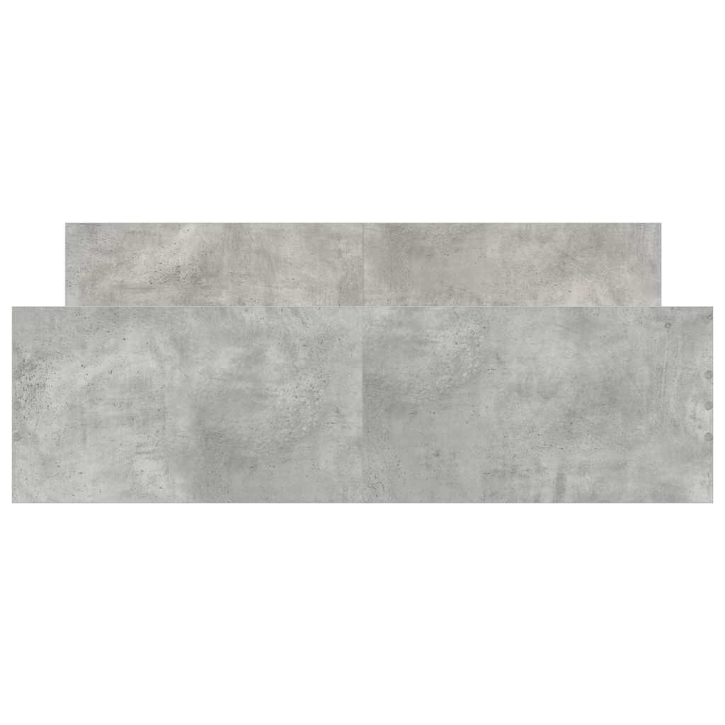 vidaXL Bed Frame without Mattress Concrete Grey 140x190 cm