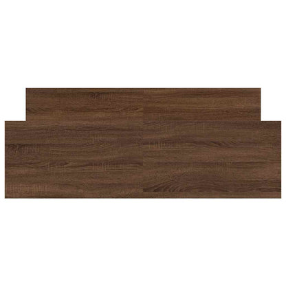 vidaXL Bed Frame without Mattress Brown Oak 140x190 cm