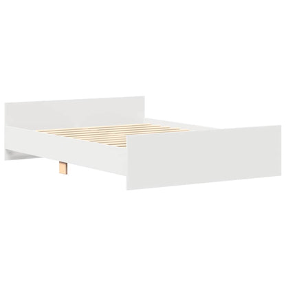 vidaXL Bed Frame without Mattress White 135x190 cm